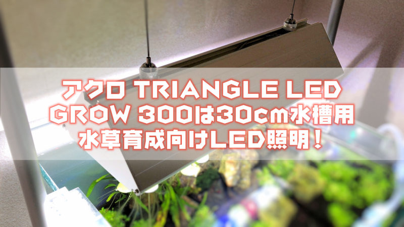 アクロ TRIANGLE LED GROW300のレビュー！30cm水槽用水草育成向けLED照明 | アクアリウム初心者